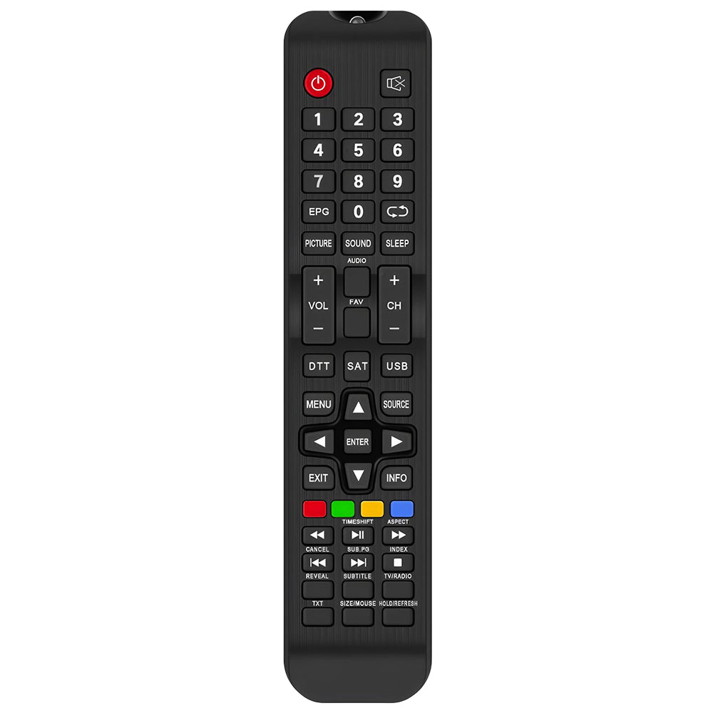 PALCO32 FL09 Remote Control Replacement for Telesystem TV T2S2HEVC 28000157