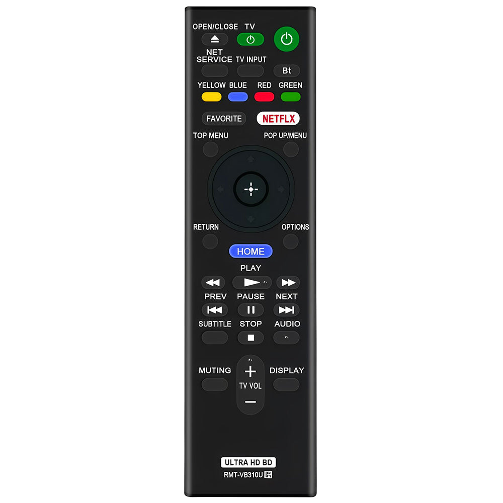 RMT-VB310U Remote Control Replacement for Sony Blu-Ray Player UBPX800