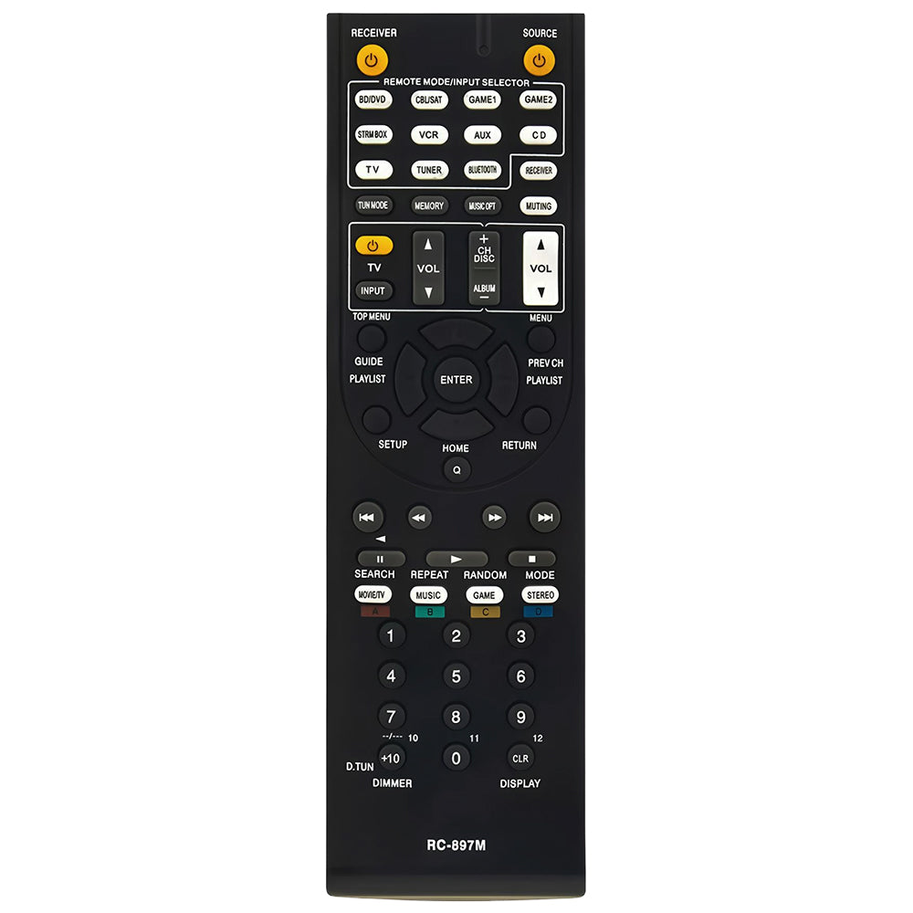 RC-897M Remote Control Replacement for Onkyo AV Receiver HTR494 AVR-882