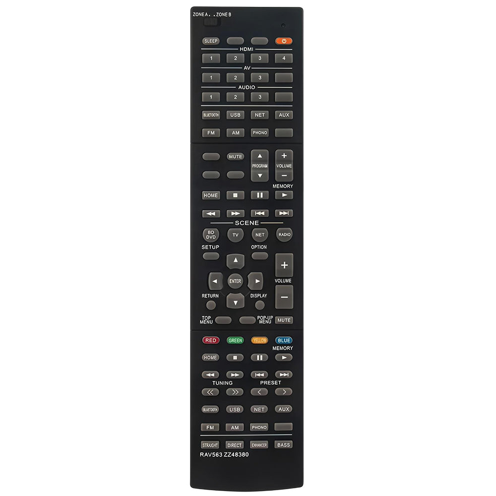 RAV563 ZZ48380 Remote Control Replacement for Yamaha AV Receiver RX-A680
