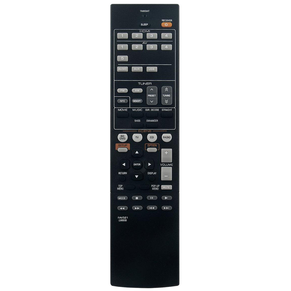 RAV521 ZJ66500 Remote Control Replacement for Yamaha AV Receiver