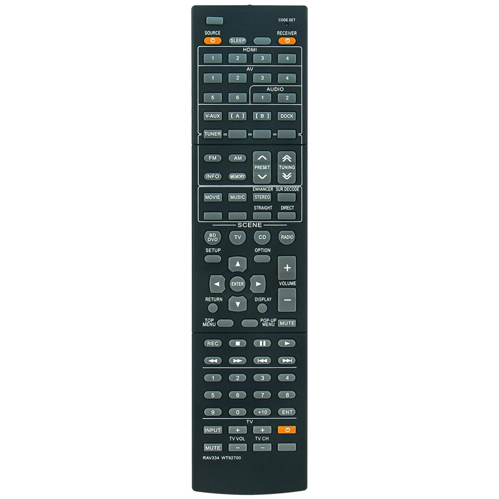 RAV334 WT92700 Remote Control Replacement for Yamaha AV Receiver HTR-4063