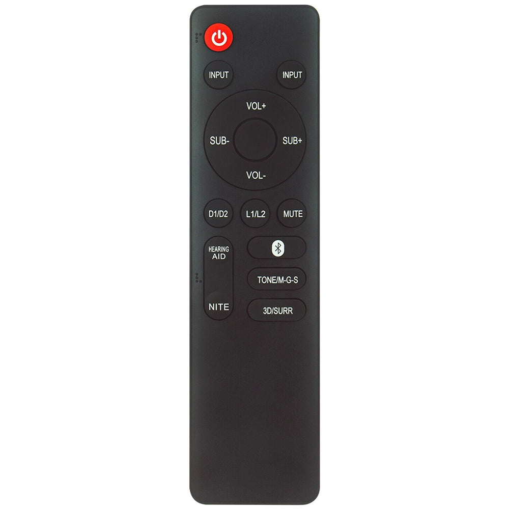 HSB40B16 Remote Control Replacement for Hitachi Bluetooth Soundbar 2.1 Audio System