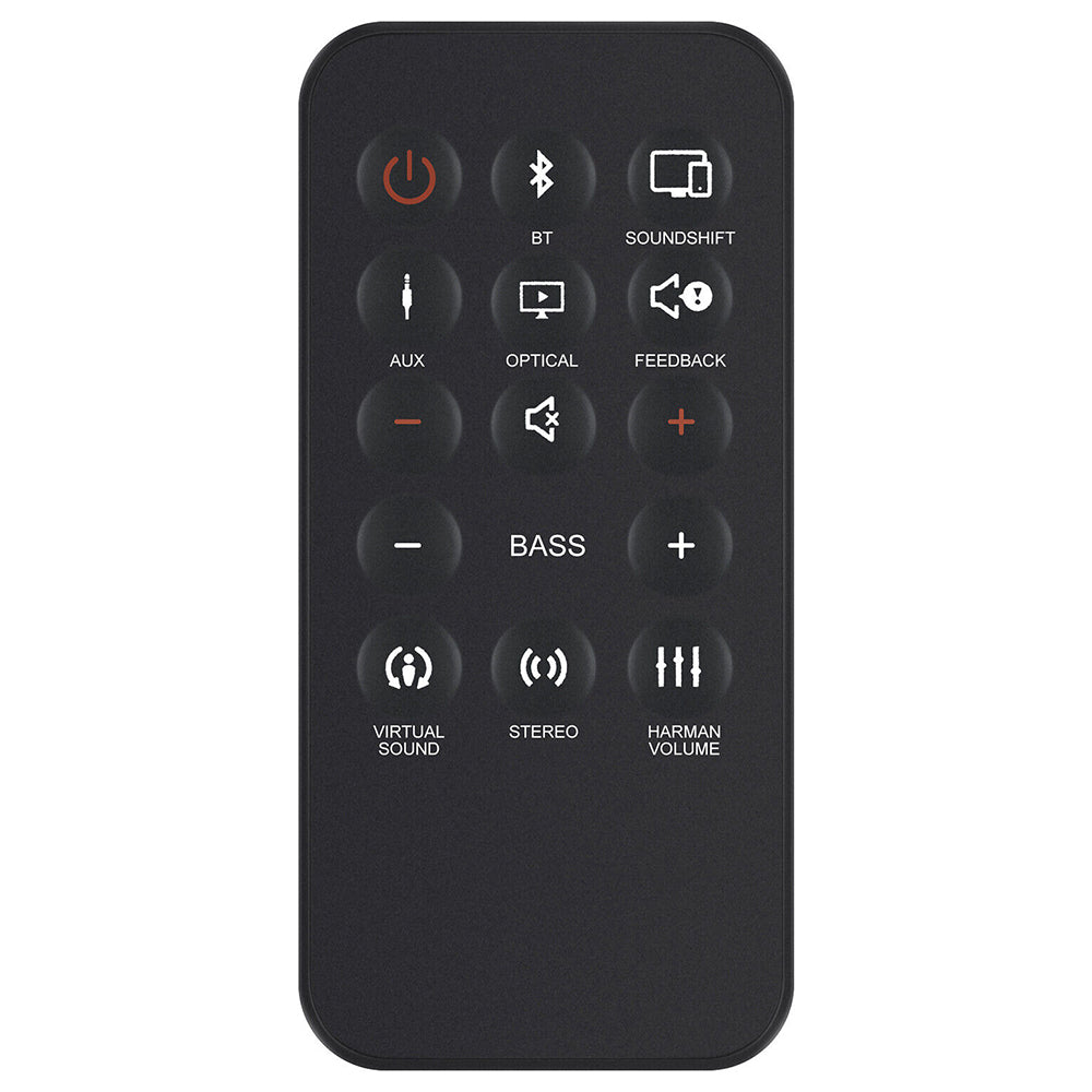 SB250 Remote Control Replacement for JBL Cinema Soundbar STV250 STV350 STV280