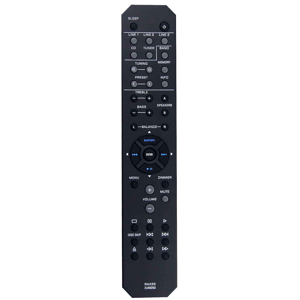 RAX33 ZU49260 Remote Control Replacement for Yamaha Natural Sound Stereo Receiver