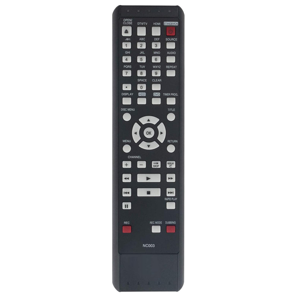 NC003 NC003UH Remote Control Replacement for Magnavox HDD DVD Recorder