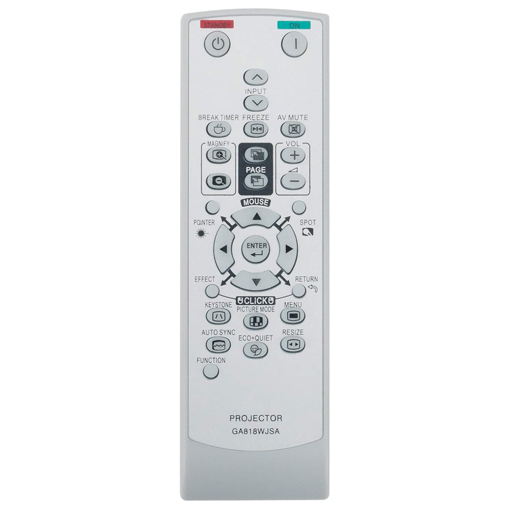 GA818WJSA Remote Control Replacement for Sharp Projector XR-50S