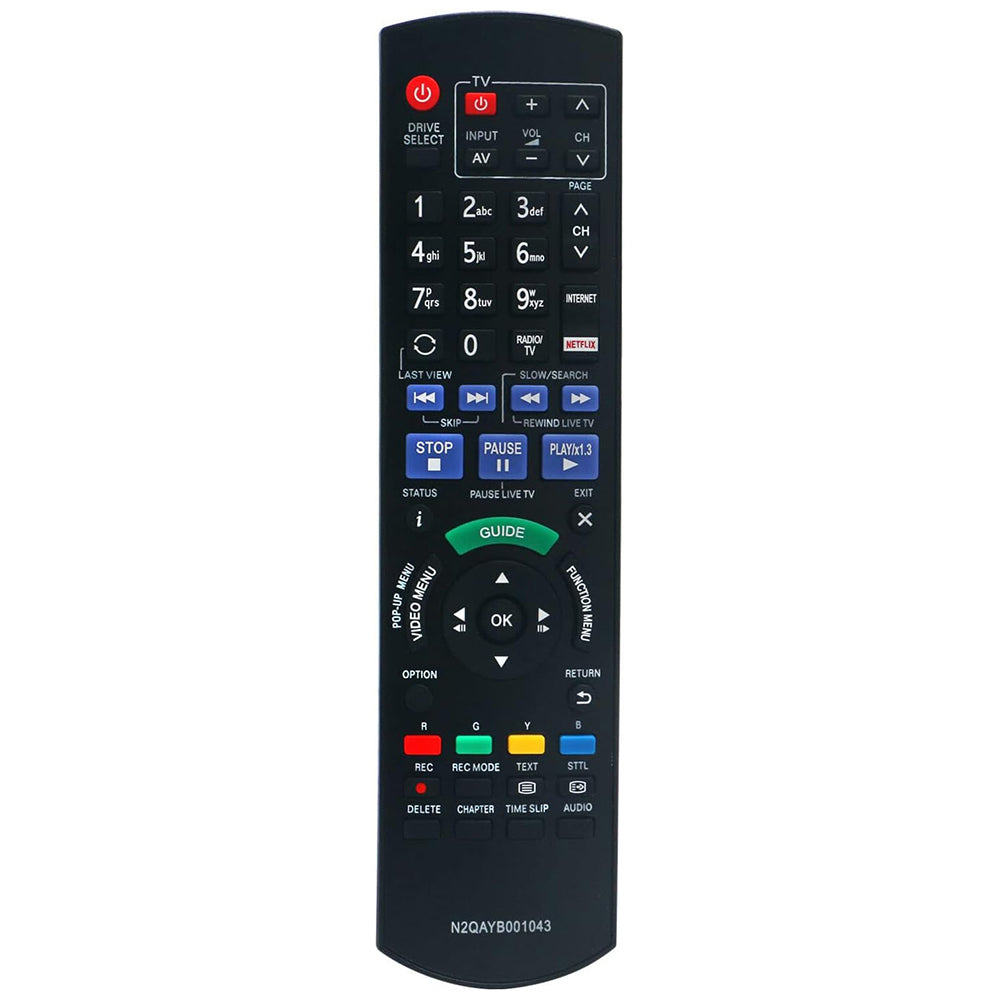 N2QAYB001043 Remote Control Replacement for Panasonic Blu-Ray Recorder