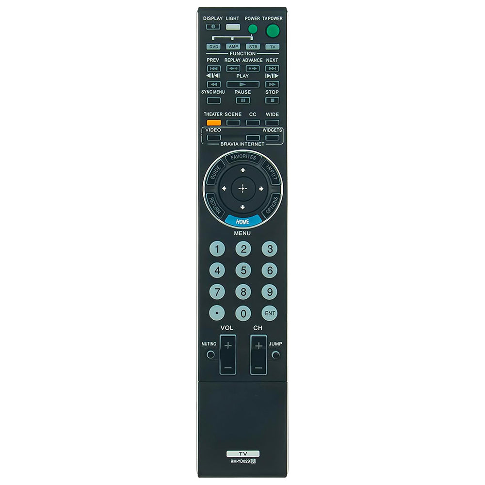 RM-YD029 Remote Control Replacement for Sony Bravia TV KDL-40XBR9