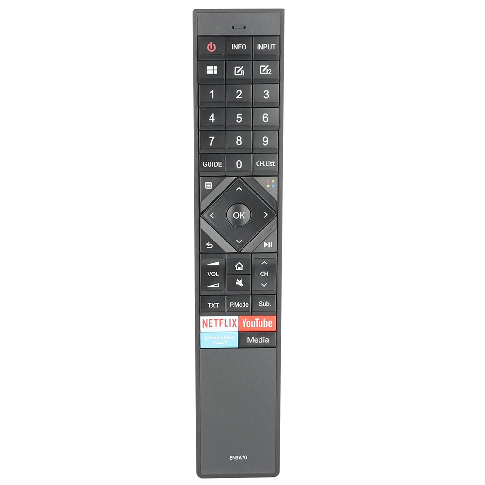 EN3A70 IR Remote Control Replacement for Hisense TV H50U7B H55U7B H65U7B