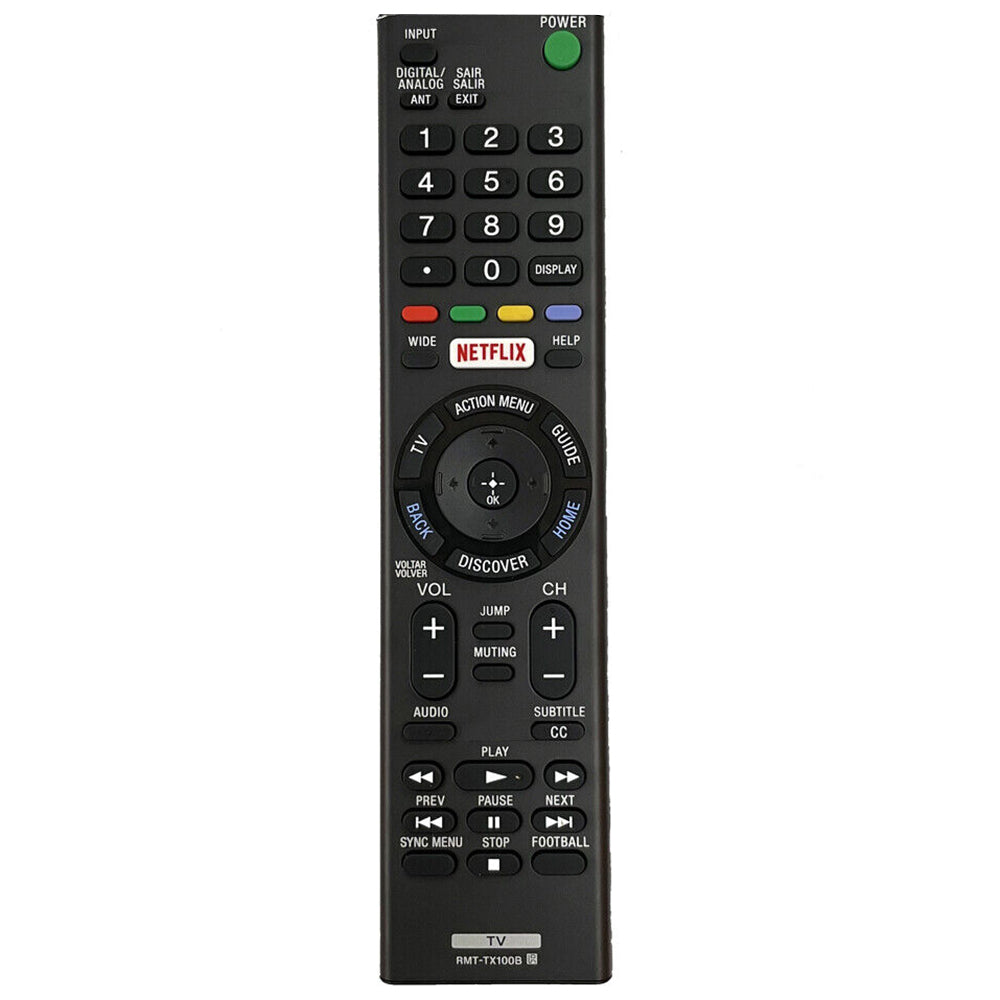 RMT-TX100B Remote Control Replacement for Sony LED LCD 4K TV KDL-55W6500