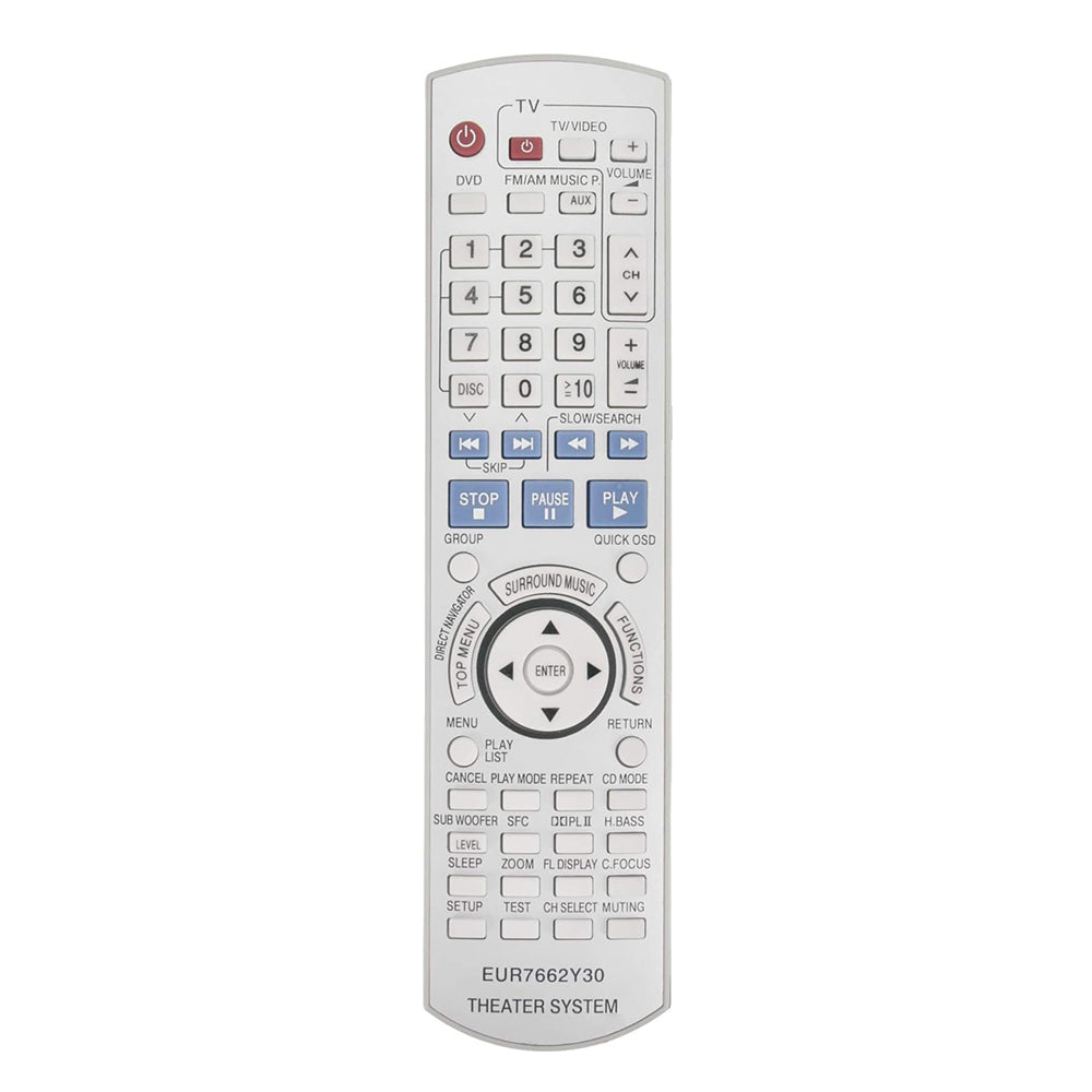EUR7662Y30 Remote Control Replacement for Panasonic DVD Receiver SA-HT740