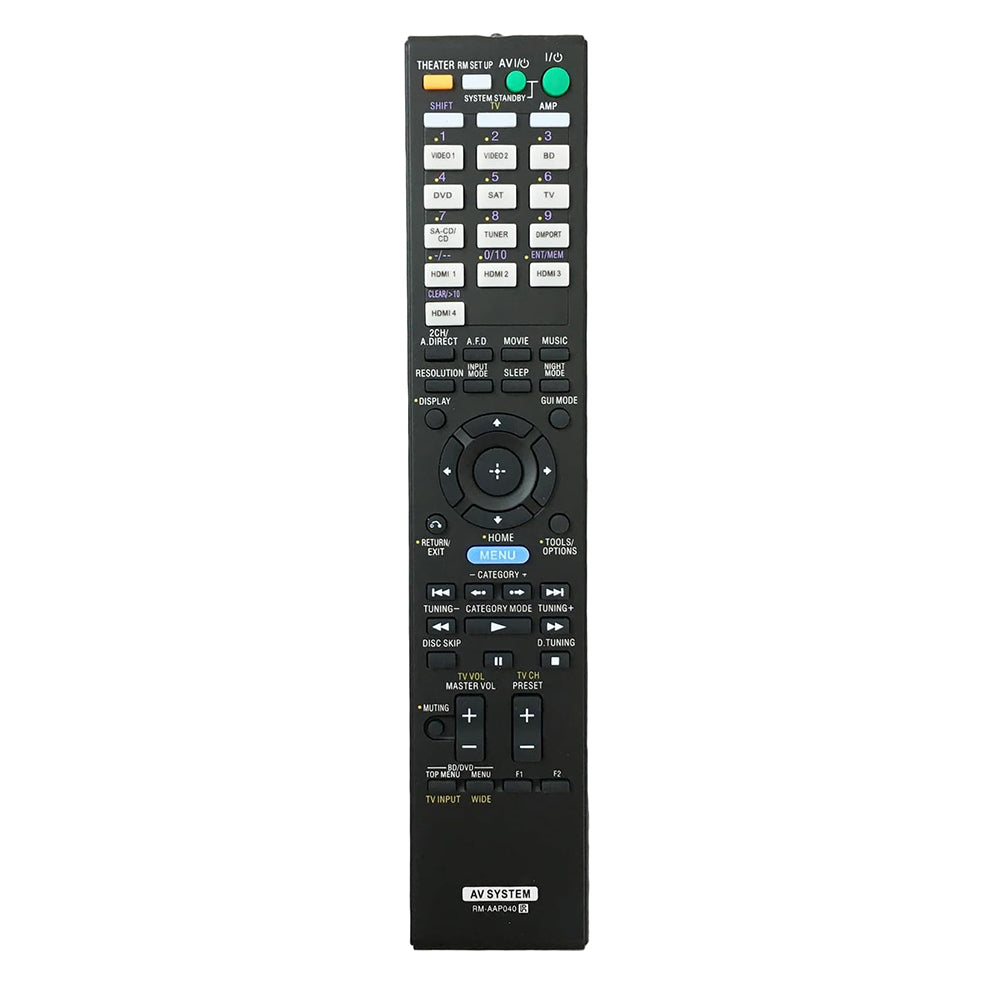 RM-AAP040 Remote Control Replacement for Sony AV Receiver RM-AAP051
