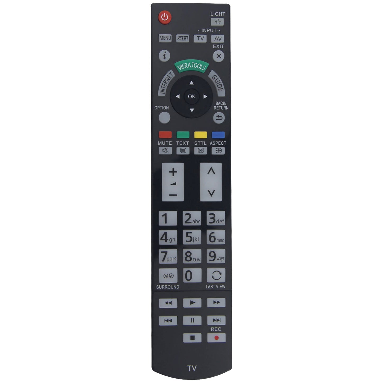 N2QAYB000715 Remote Control Replacement for Panasonic LED-LCD 3D Viera TV