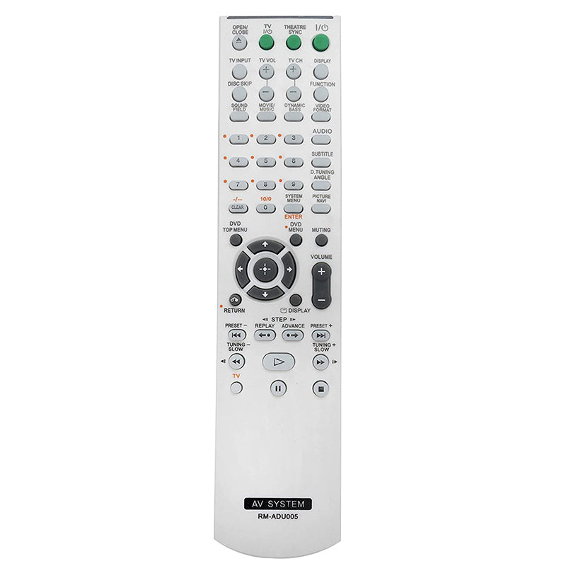 RM-ADU005 Remote control Replacement for Sony DVD Home Theater System