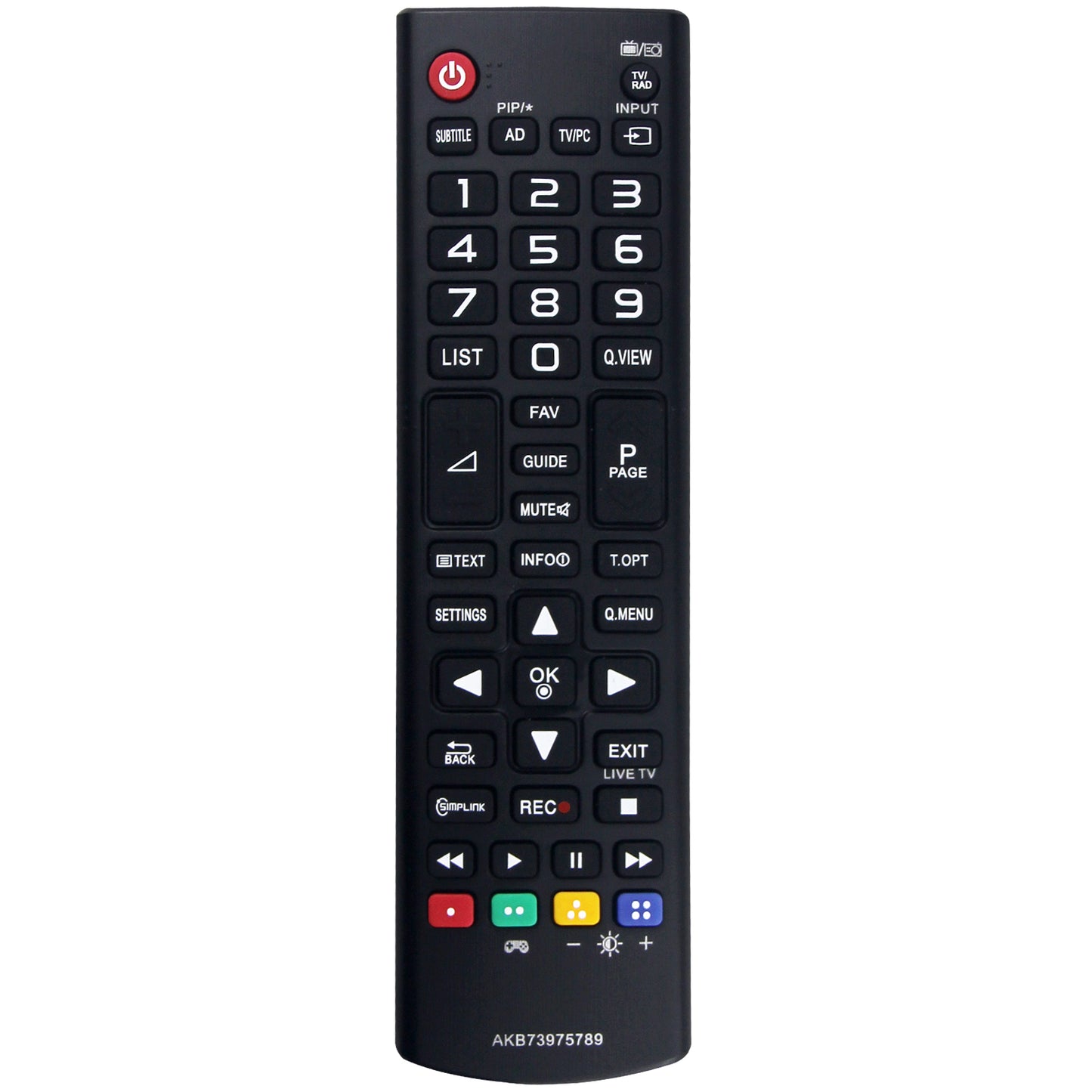 AKB73975789 Remote Control Replacement for LG LED TV 22MT45D 22MT45V