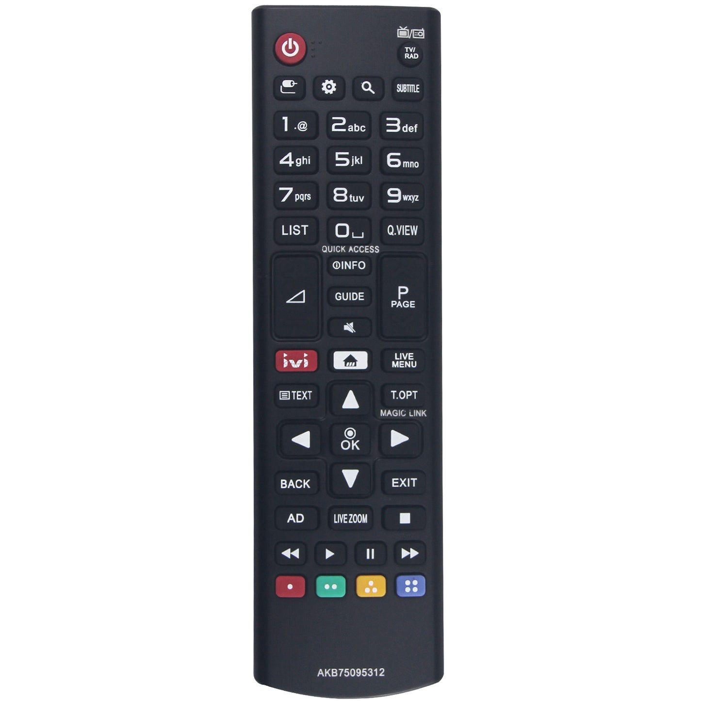 AKB75095312 Remote Control Replacement for LG LCD LED TV 32LJ622V-ZB