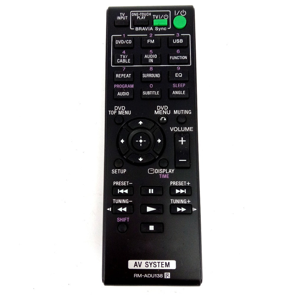RM-ADU138 Remote control Replacement for Sony Av System