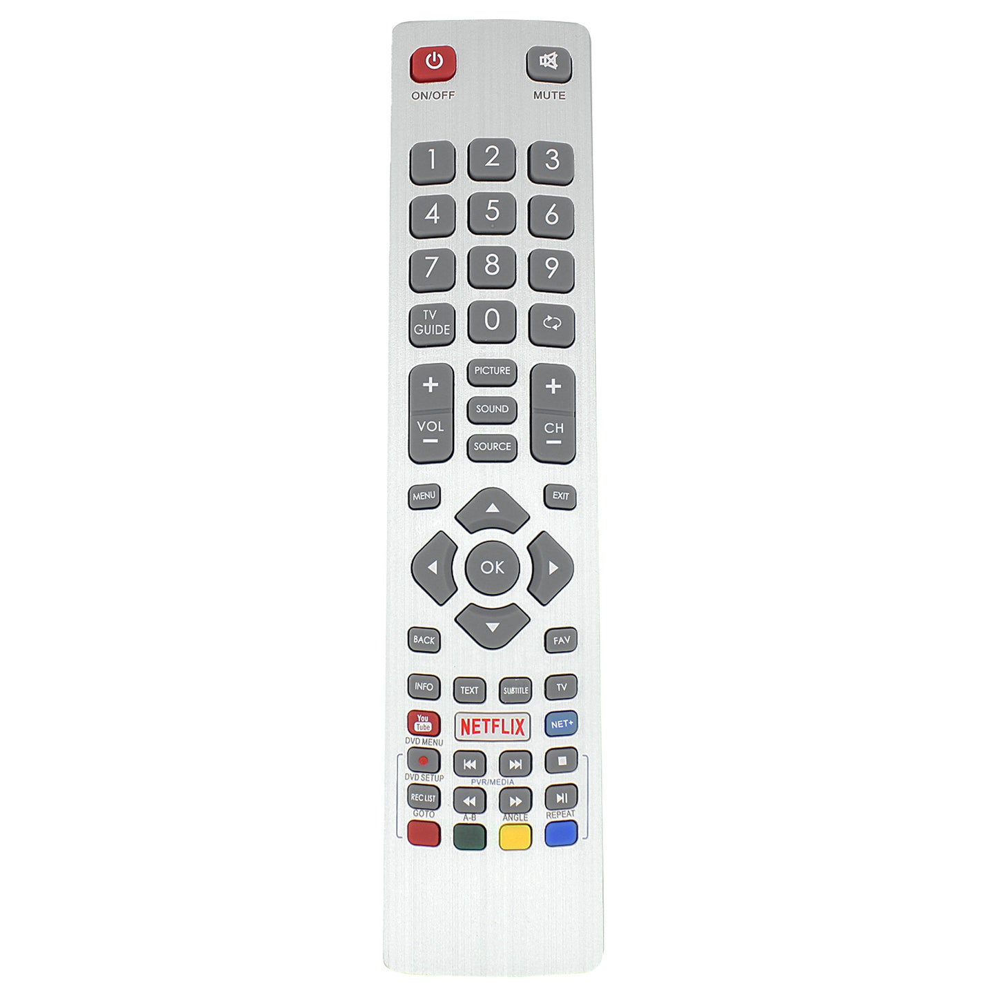 Remote Replacement for Sharp LC-43CFE6131K LC43CFE6131K lc-43cfe6131k TV