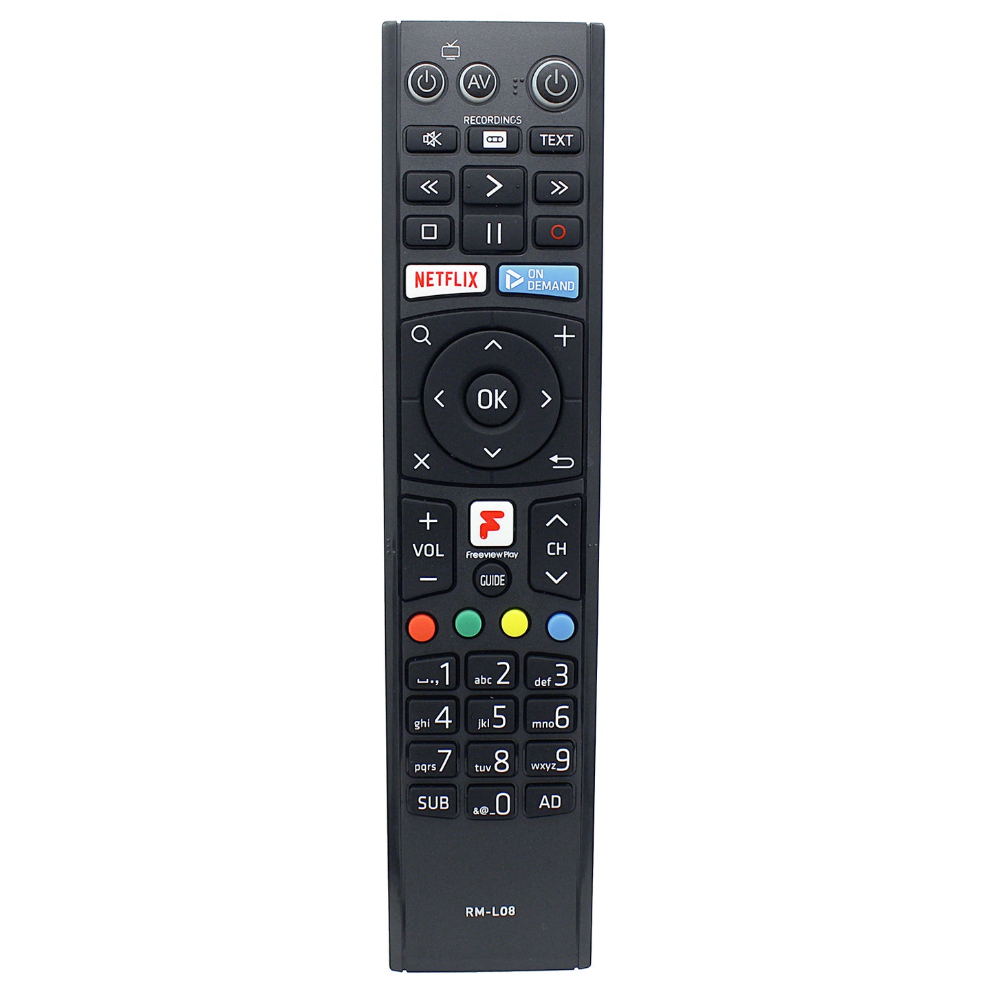 RM-L08 Replacement Remote Control for Humax HD TV recorder FVP-4000T