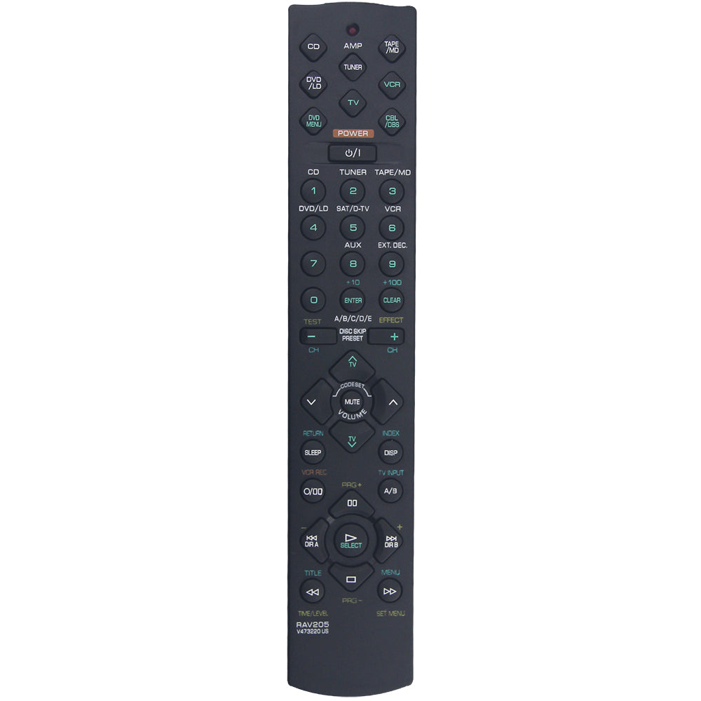 RAV205 V473220US Remote Control Replacement for Yamaha AV Receiver
