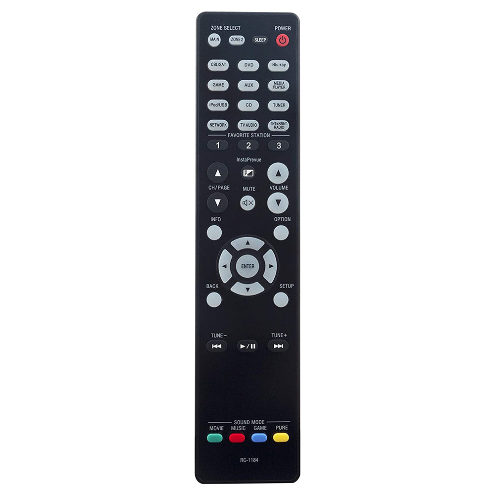 RC-1184 Remote Control Replacement for Denon AV Receiver AVR-X3000