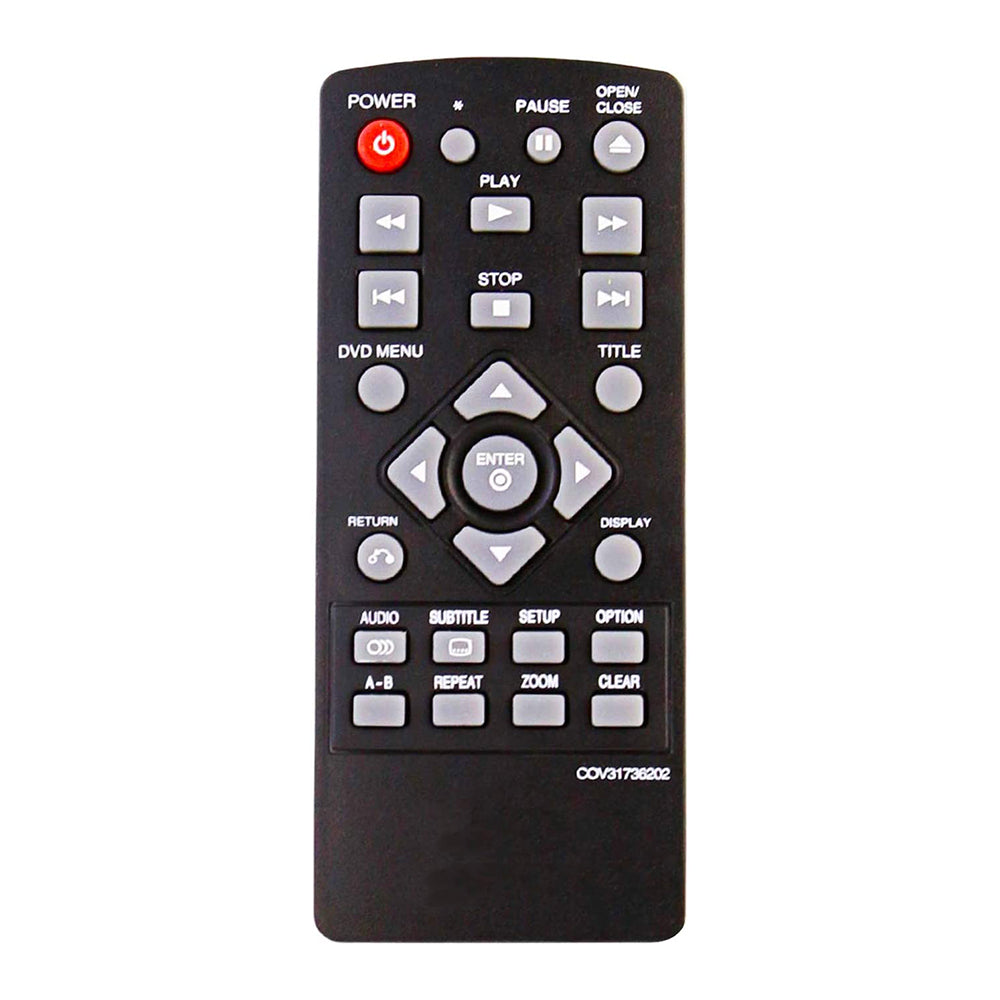 COV31736202 Remote Replacement for LG DVD Player DP132 DP132NU