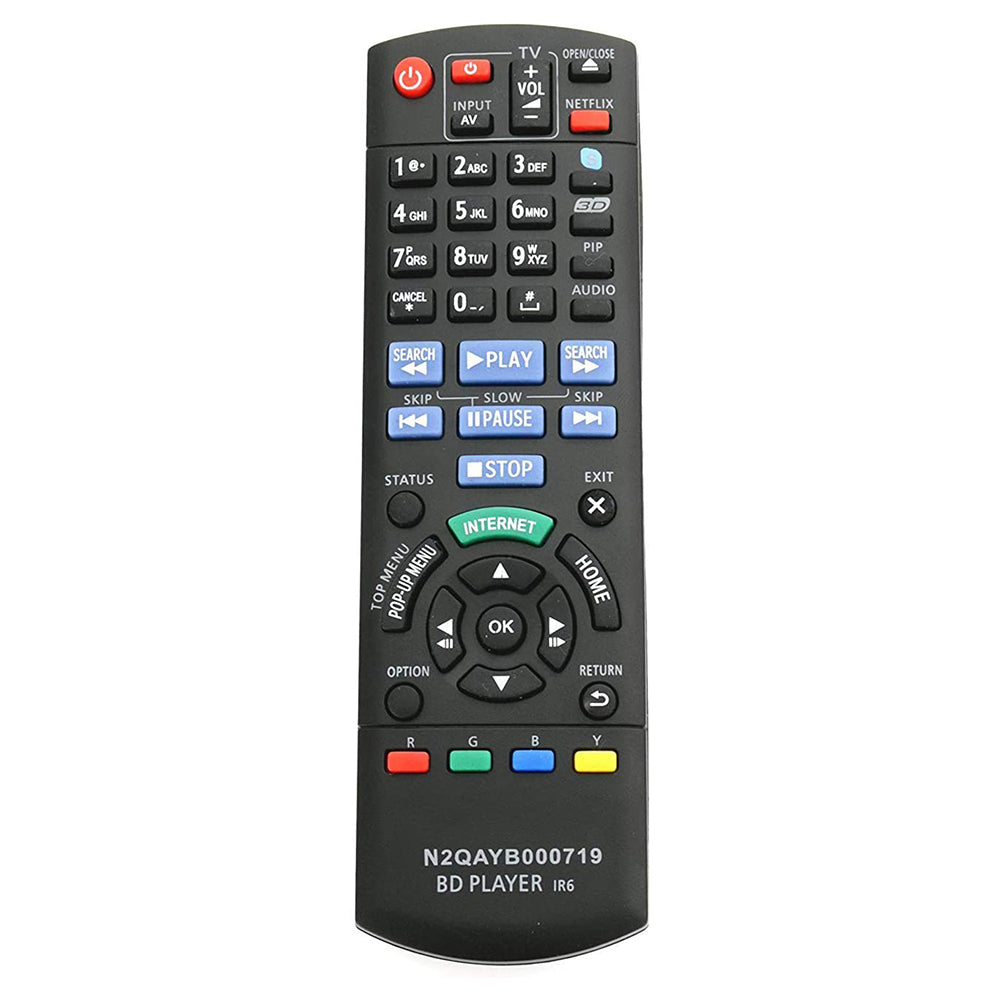 N2QAYB000719 Remote Replacement for Panasonic Plasma TV DMP-BDT220