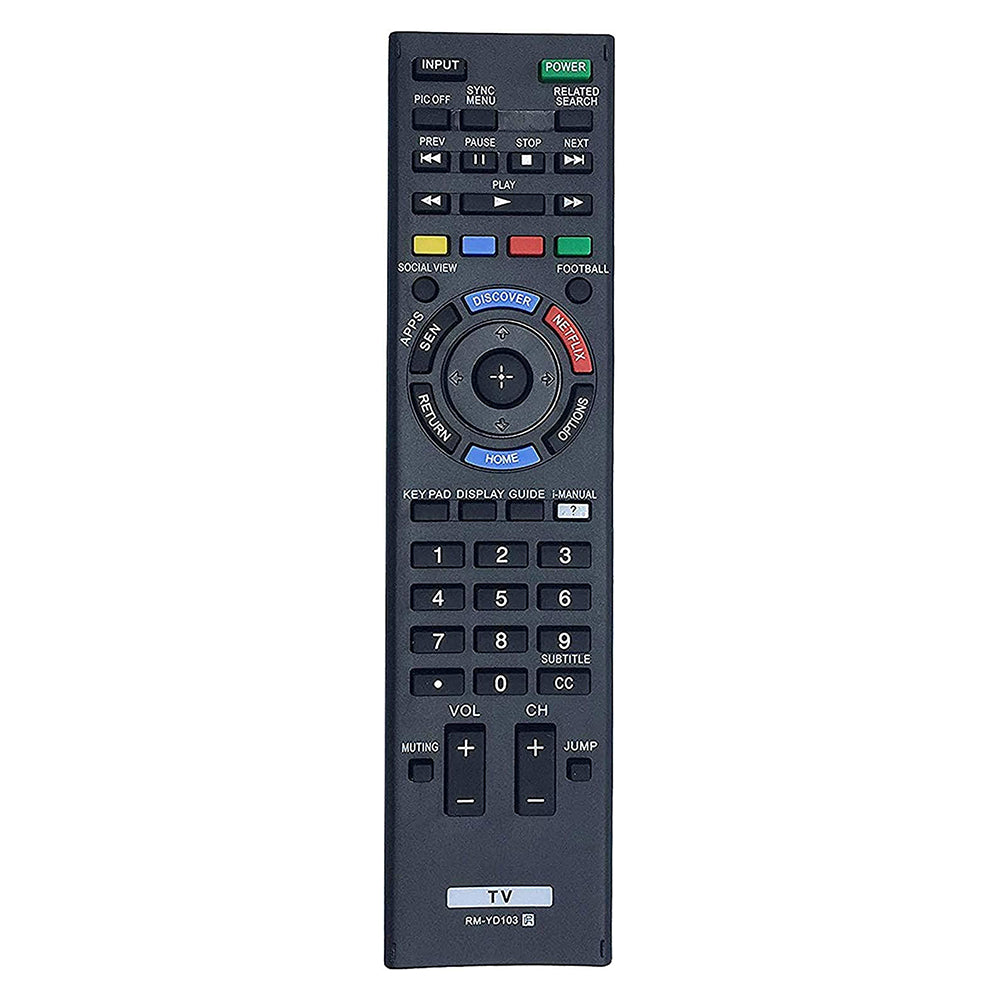 RM-YD103 Remote Replacement For Sony LCD TV KDL-50W700B