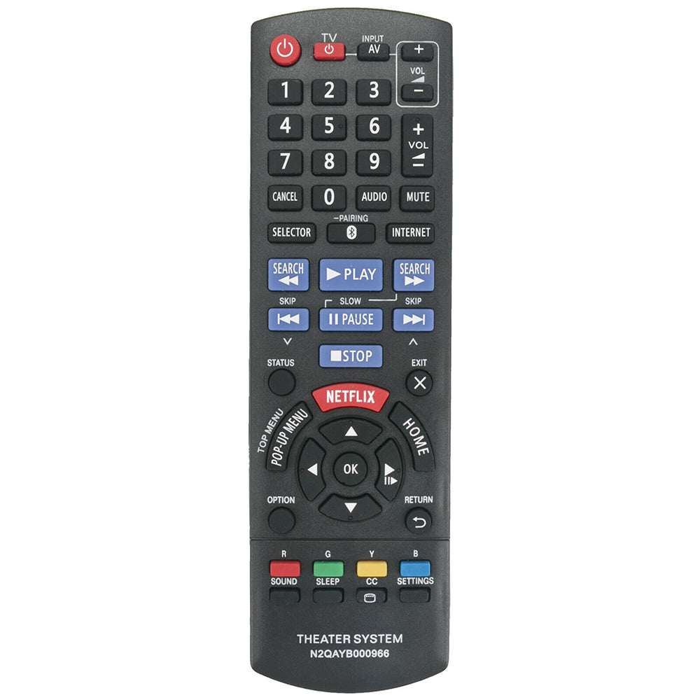 N2QAYB000966 Remote Replacement for Panasonic Blu-ray Player SC-BTT466