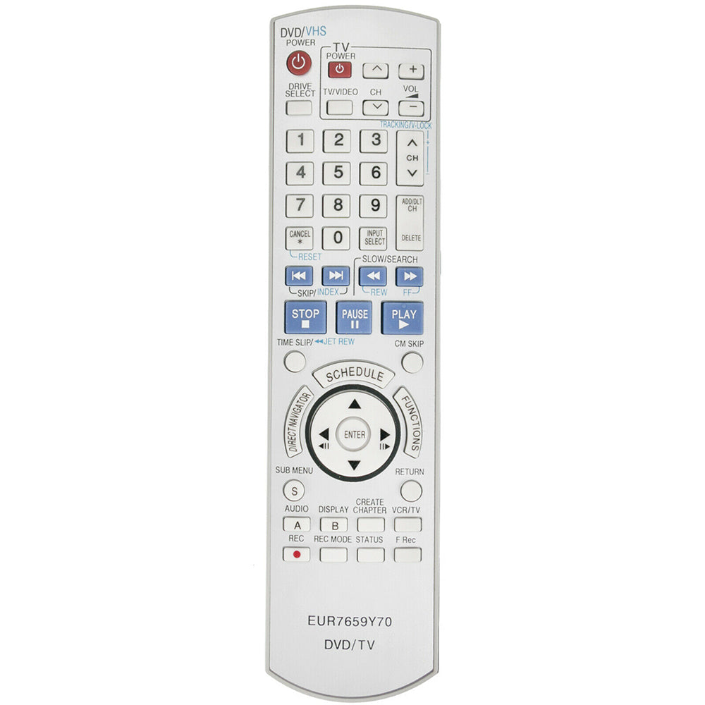 EUR7659Y70 Remote Replacement for Panasonic DVD VCR Recorder DMR-ES45