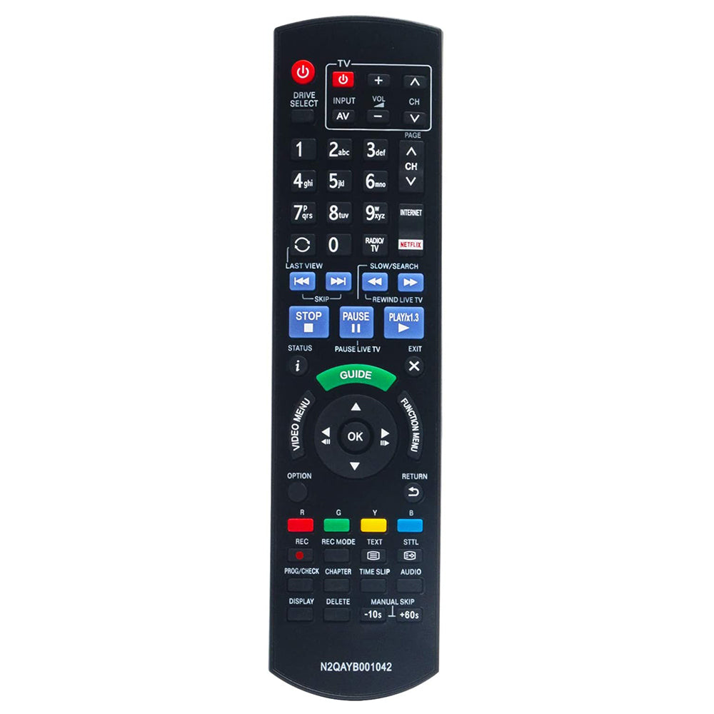 N2QAYB001042 Remote Replacement for Panasonic DVD Blu-Ray Recorder DMR-HWT250