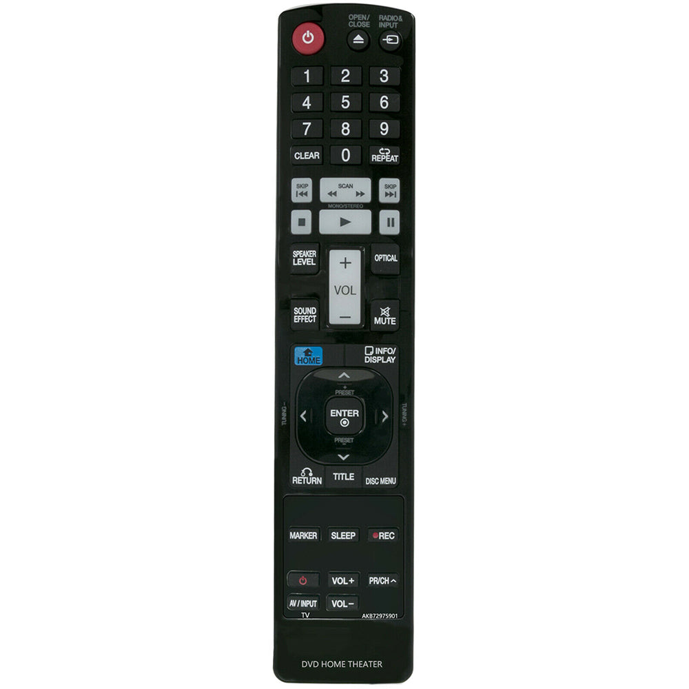 AKB72975901 Remote Replacement for LG DVD Home Theater HT905TAW HT-905TAW