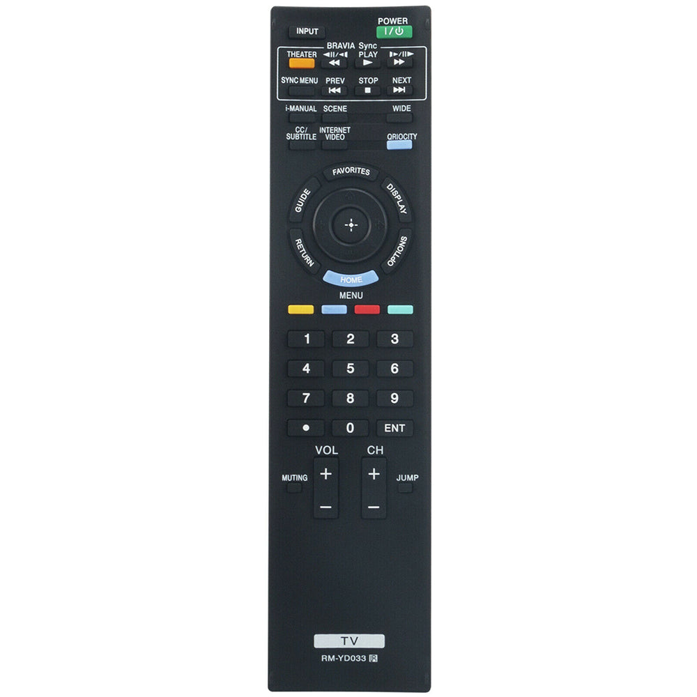 RM-YD033 Remote Replacement for Sony TV KDL-60EX700 KDL-55EX711