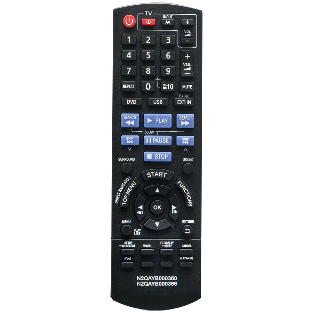N2QAYB000360 N2QAYB000366 Remote Replacement for Panasonic DVD Blu-Ray Recorder
