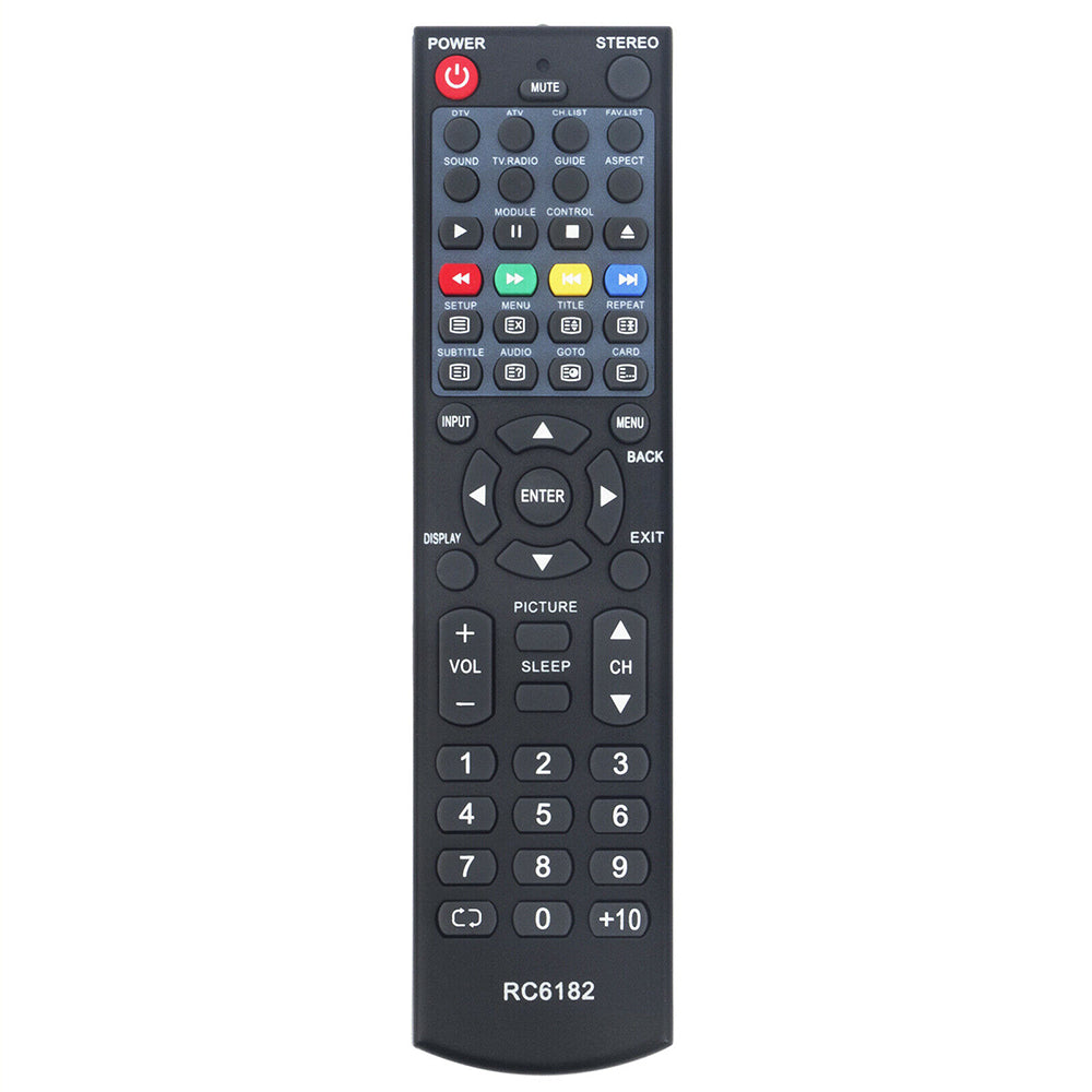 RC6182 RC-6182 Remote Replacement for TEAC LCD TV LCDV2255HD LCDV2655HD