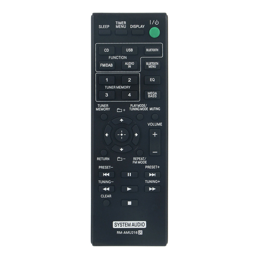RM-AMU216 Remote Replacement for Sony TV HCD-SBT20B