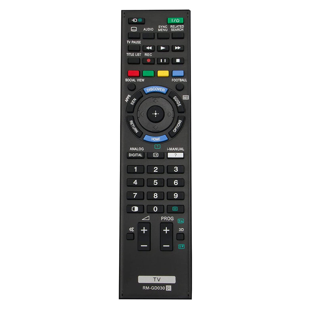 RMGD030 RM-GD030 RM-GD031 RM-GD032 Remote Replacement For Sony TV