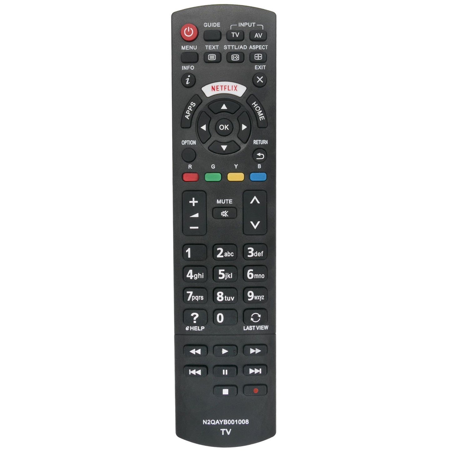 N2QAYB001008 N2QAYB000926 N2QAYB001013 N2QAYB001009 N2QAYB001109 Remote Replacement for Panasonic LED TV Netflix