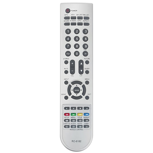 RC6182 RC-6182 Remote Control Replacement for TEAC LCD TV LCDV1955HD