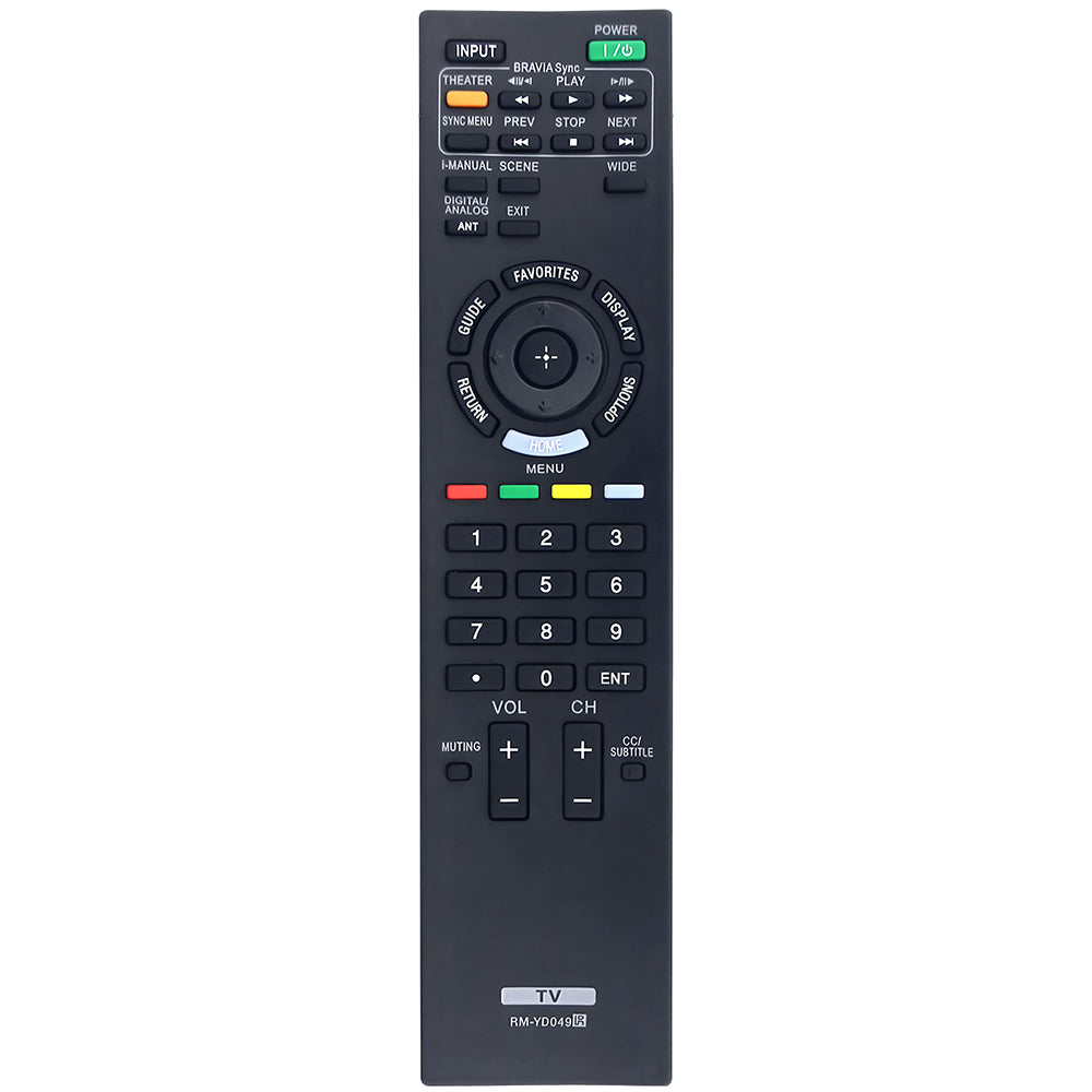 RM-YD049 Remote Control Replacement for Sony TV KDL-32EX707 KDL-32BX305