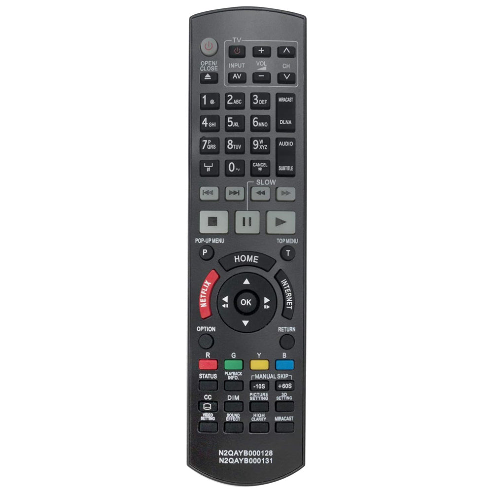 N2QAYB000128 N2QAYB000131 Remote Control Replacement for Panasonic DVD Blu-ray Player