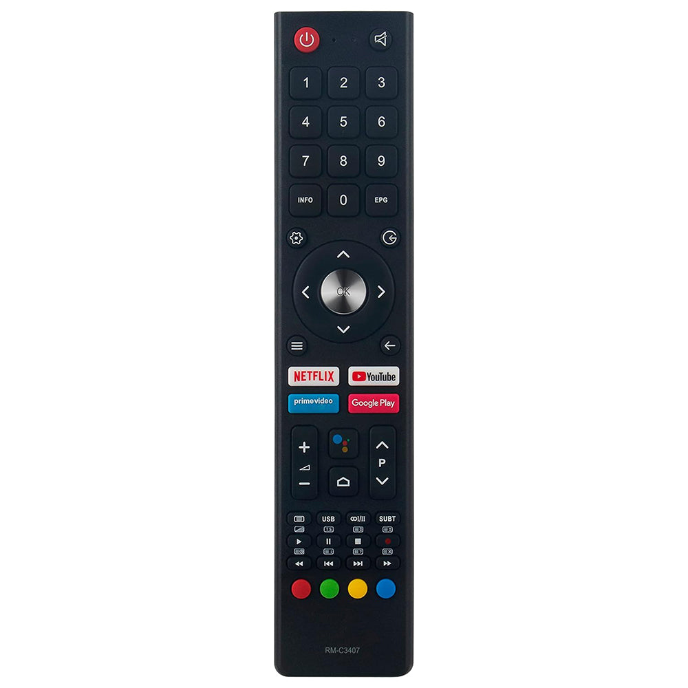 RM-C3407 Voice Remote Control Replacement for JVC 4K UHD LED Android Smart TV