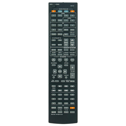 RAV345 WT92810 US Remote Control Replacement for Yamaha AV Receiver RX-V867