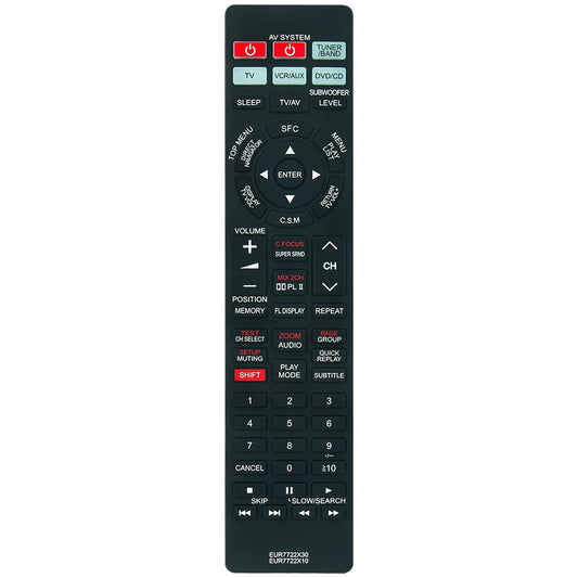 EUR7722X30 EUR7722X10 Remote Control Replacement for Panasonic DVD System