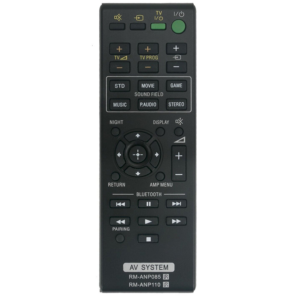 RM-ANP085 RM-ANP110 Remote Control Replacement for Sony AV System HT-CT260