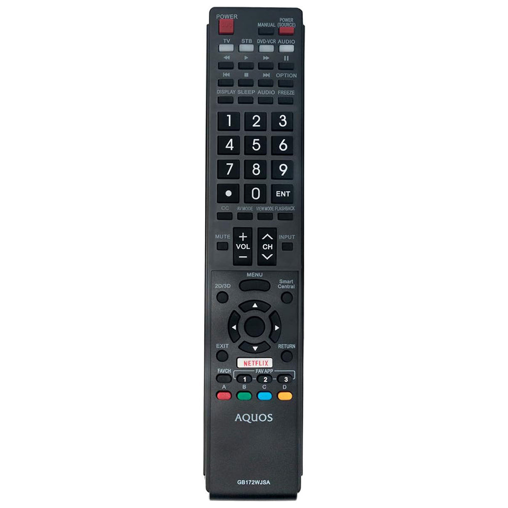 GB172WJSA Remote Control Replacement for Sharp Aquos TV LC-70LE660U