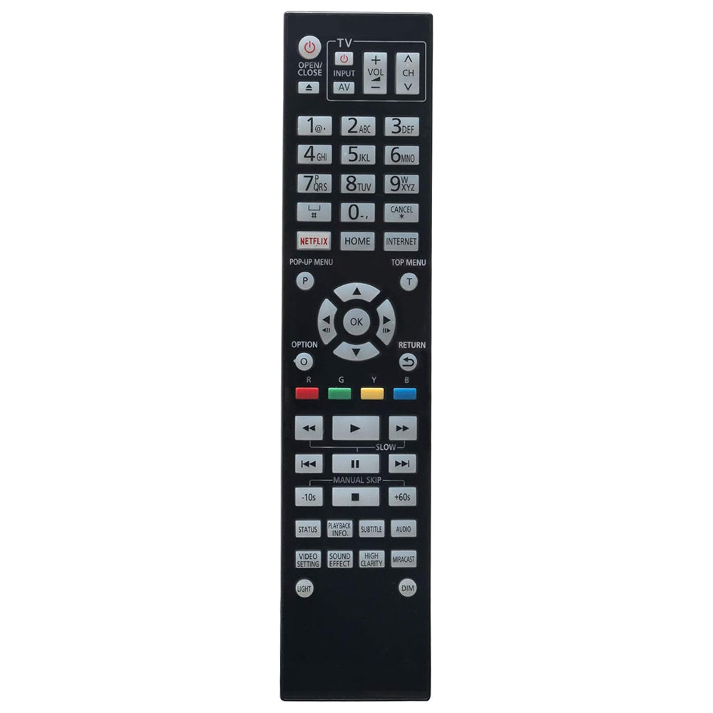 N2QAYA000130 Remote Control Replacement for Panasonic Blu-ray Disc DVD Player