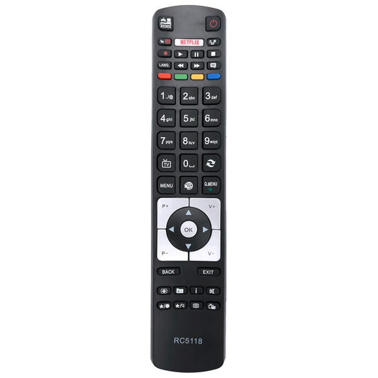 RC5118 Remote Control Replacement for Hitachi Bush Teac Haier Finlux Smart TV