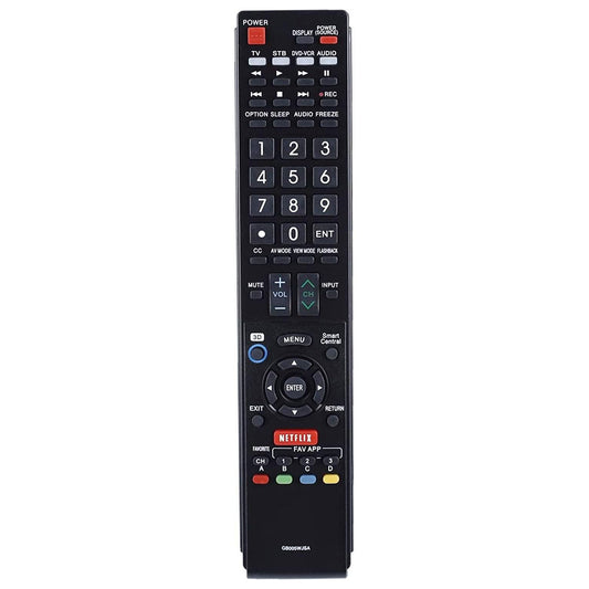 GB005WJSA Remote Control Replacement for Sharp Aquos 3D Smart TV